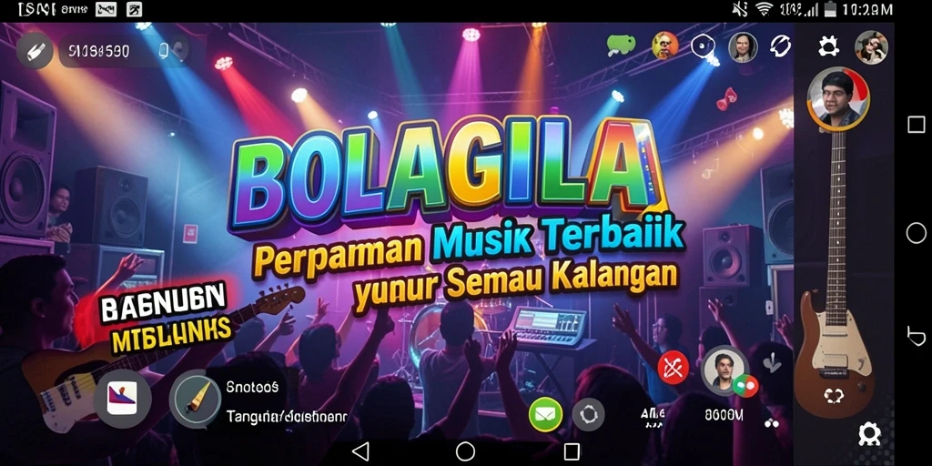 Tampilan gameplay BOLAGILA yang menarik dan interaktif.