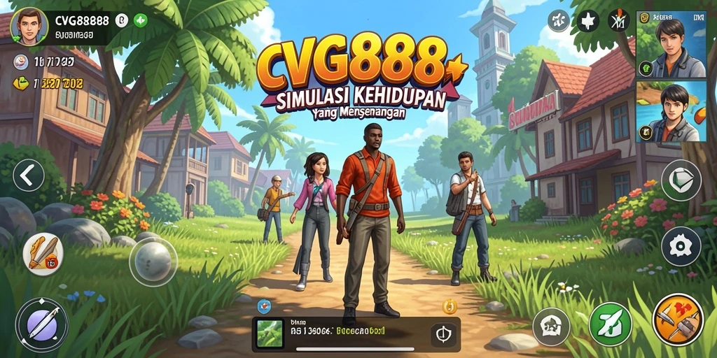 Tampilan gameplay CVG8888 yang penuh warna dan interaksi.