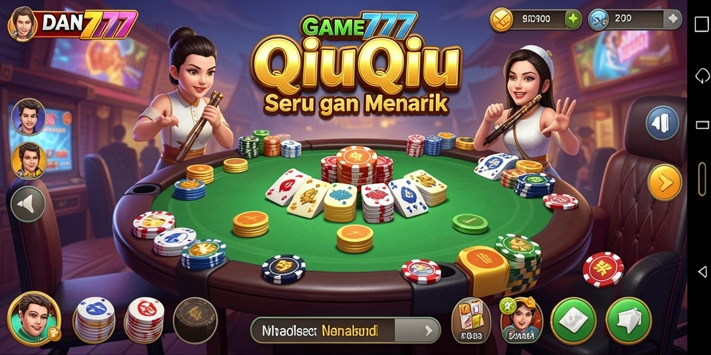 Tampilan gameplay seru dalam DAN777 QiuQiu.