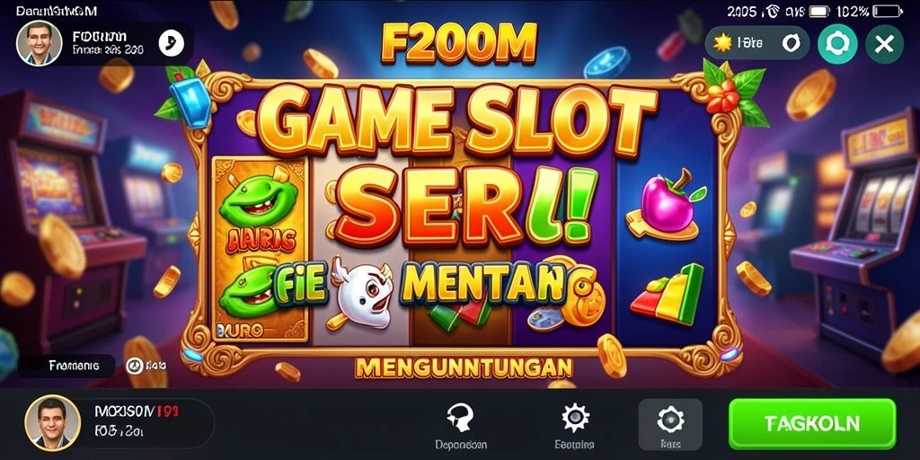 Tangkapan layar gameplay F200M yang menarik dan penuh warna.