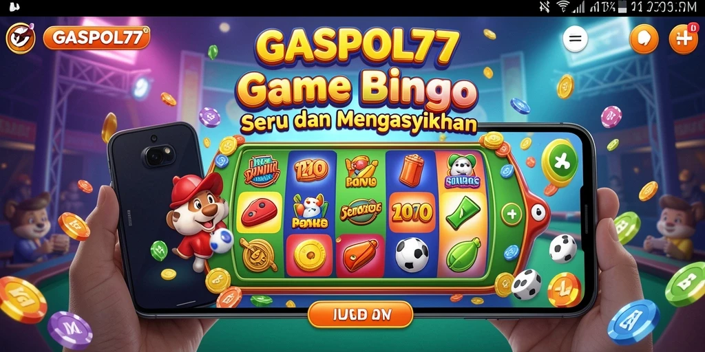 Tampilan gameplay seru dalam GASPOL77 yang penuh warna.