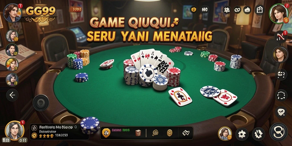Screenshot GG99 menampilkan gameplay QiuQiu yang mendebarkan.