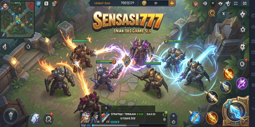 Gameplay menarik SENSASI777 dengan strategi dan pertempuran.